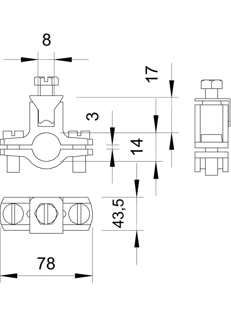 950/Z, OBEJMY UZIEM.PRZEW.1 1/4"
