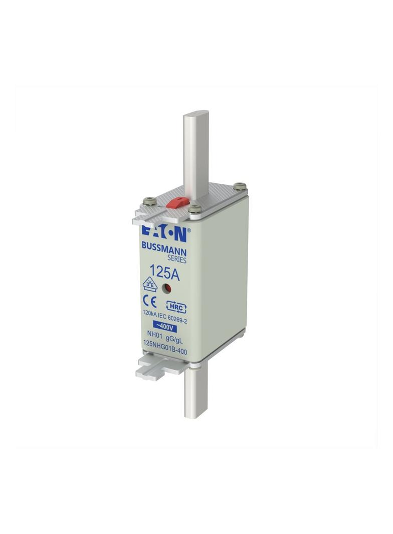 NH FUSE 125A 400V GG/GL SIZE 01 Wkładka NH01 125A 400V GL/GG podwójny wskaźnik 125NHG01B-400 EATON