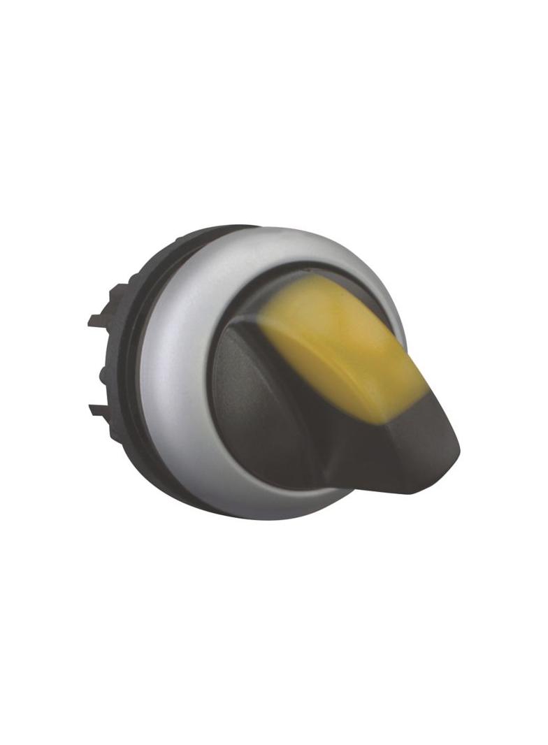 M22-WLKV-Y Przełącznik 2 położeniowy żółty bez samopowrotu i z możliwością podświetlenia 284396 EATO