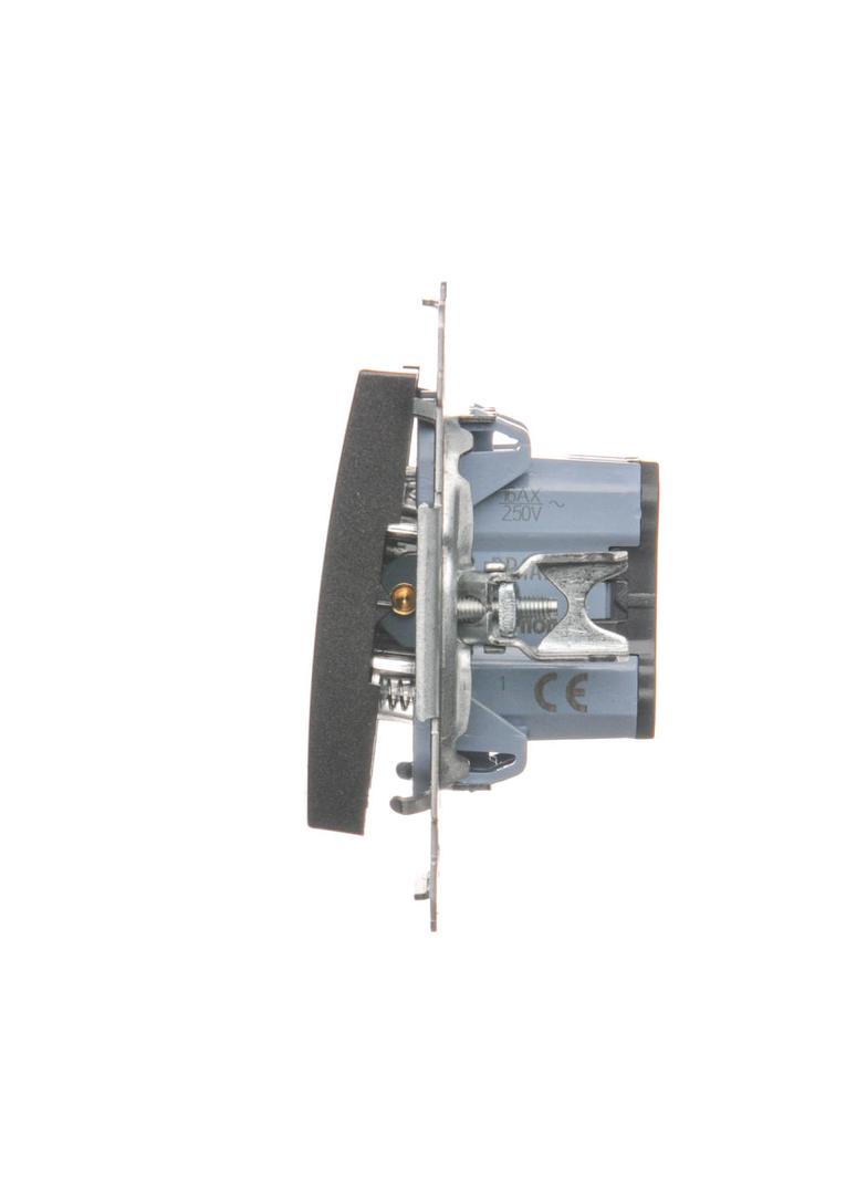 Simon 54 Przycisk pojedynczy zwierny bez piktogramu 16A z. śrub. antracyt