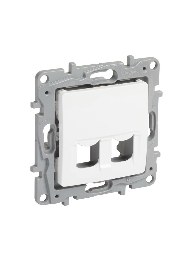 Niloe/Niloe Selection Gniazdo 2Xkeystone Bez Modułów Białe 664765 LEGRAND