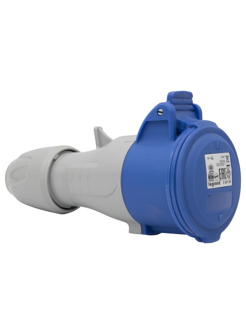 P17 Tempra Pro Gniazdo Przenośne 16A 3P+Z 230V IP44 555105 LEGRAND