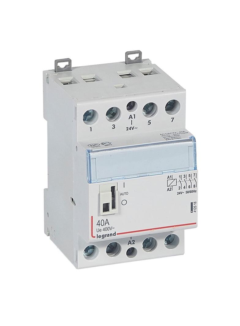 STYCZNIK MODUŁOWY SM 340 40A 24V 4NO Z MANIPULATOREM, Legrand