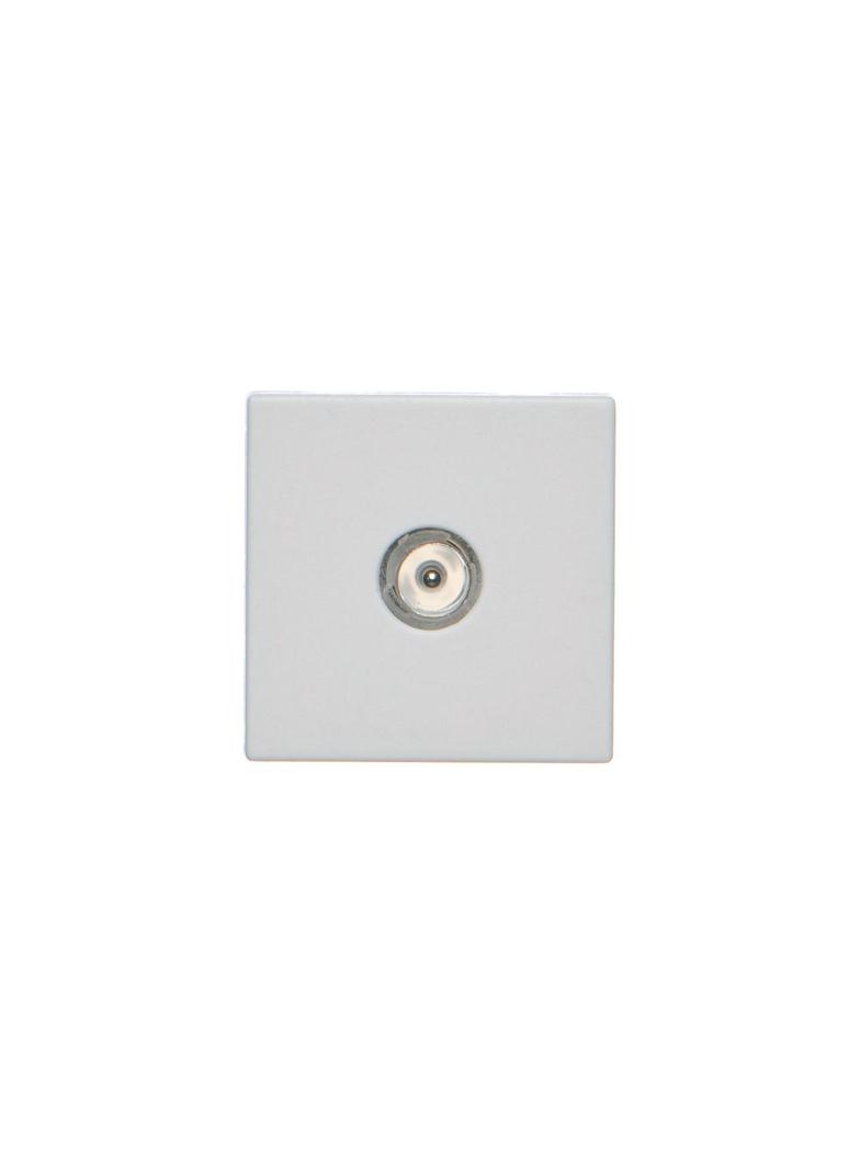 Simon Connect Płytka K45 gn. TV męskie 45x45mm + wkład czysta biel K120A/9 KONTAKT