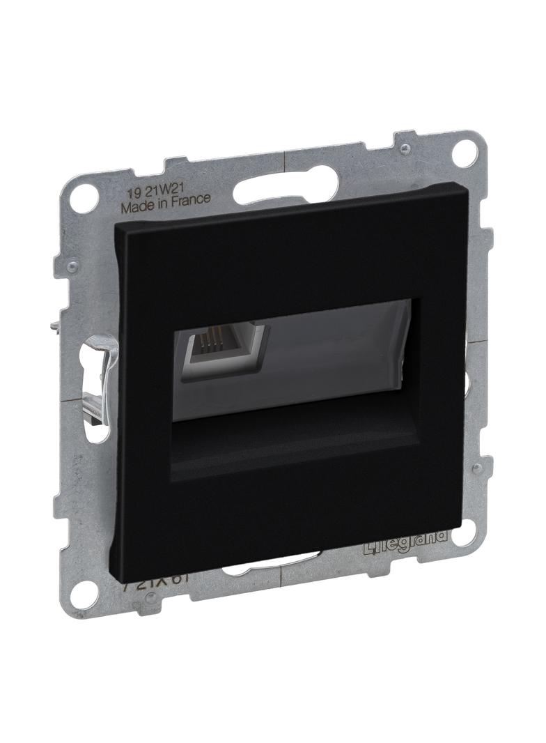 SUNO - Gniazdo RJ 11, Czarny, Legrand