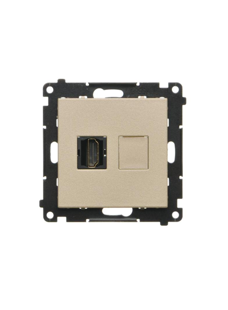 Simon 55 Gniazdo HDMI Szampański mat TGHDMI.01/144 KONTAKT