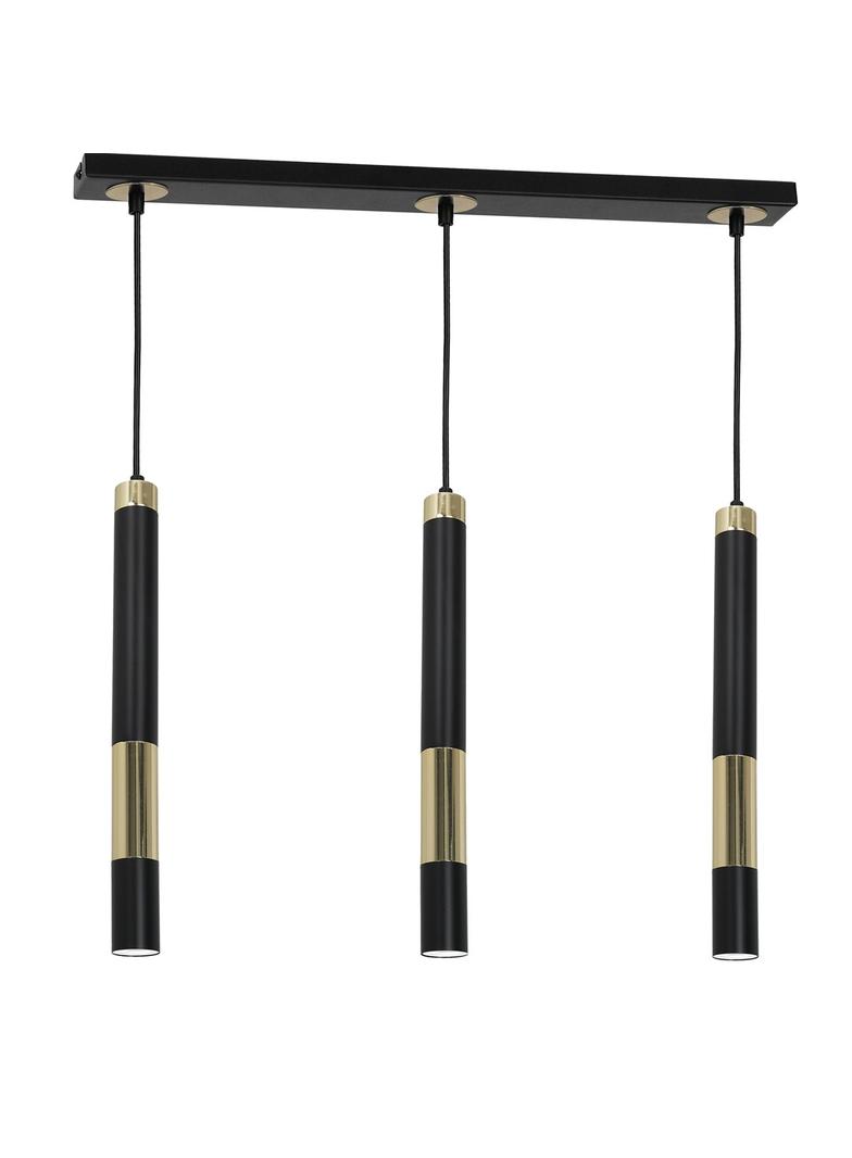 Milagro lampa wisząca Dallas 3xGU10 czarno/złota MLP6547