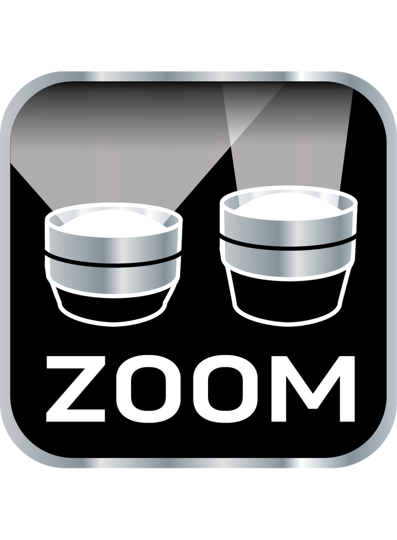Aluminiowa latarka 200 lum, zoom, IPX7, 3xAAA