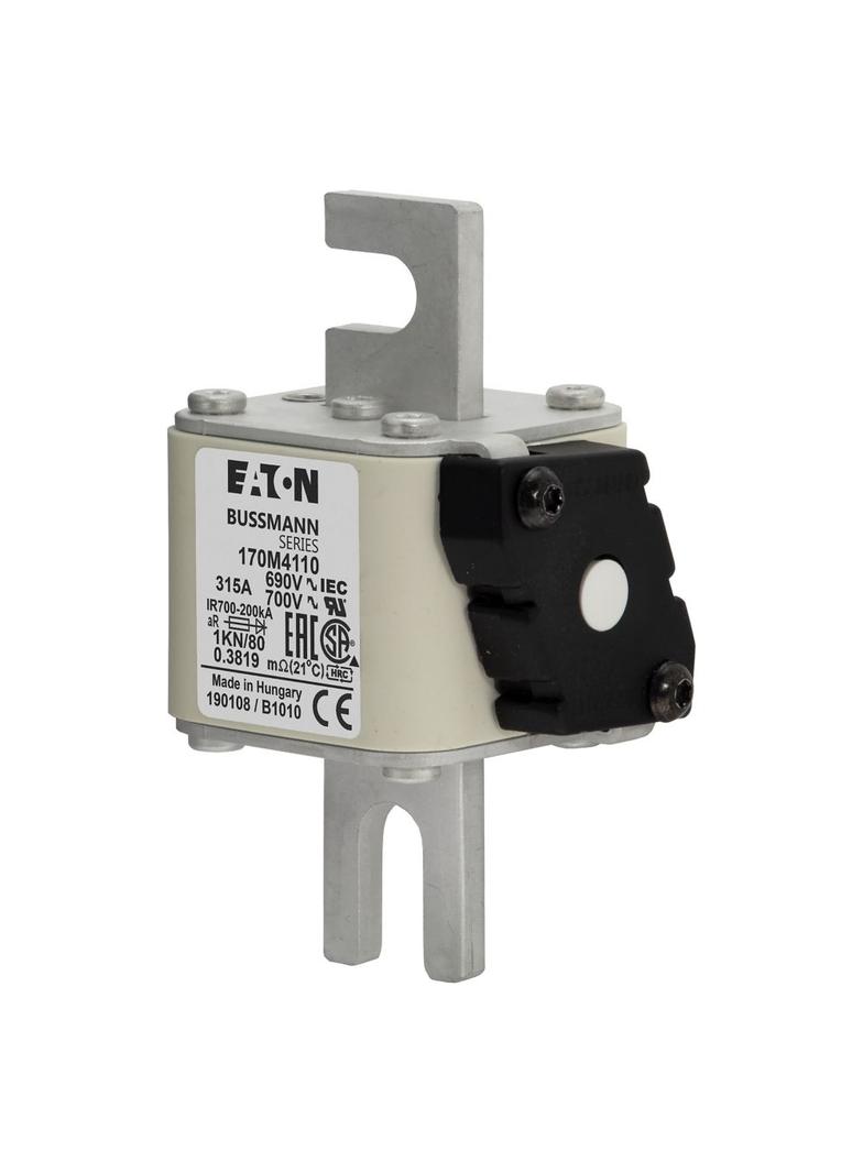 315A 690V 1KN/80 aR INDICATOR FUSE Wkładka szybka 315A AC 690V DIN 1 53x69x108 mm aR DIN 170M4110 EA