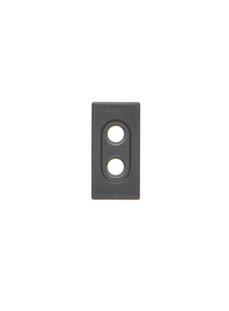 Simon Connect Płytka K45/2 złącz 2x RCA (CINCH) 225x45mm szary grafit K101/14 KONTAKT