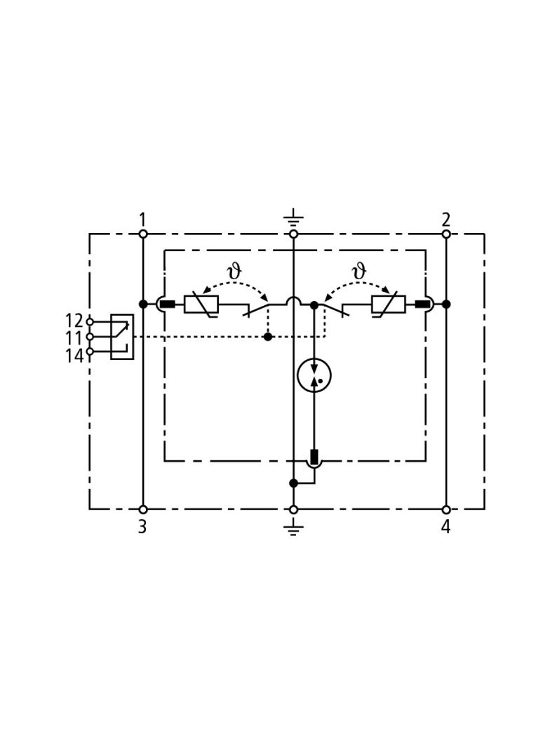 Ogranicznik przepięć DEHNrail M, 2-biegun. FM
