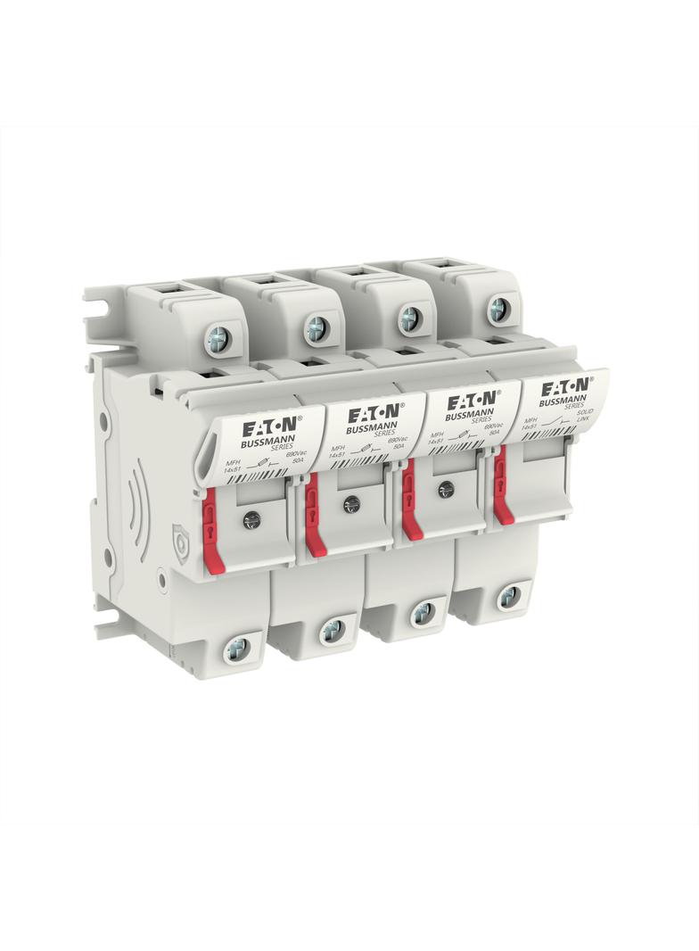 3 Pole 14x51 MFH Neon Indicator and Neut Podstawa wkł. cyl. 14x51 3p+1N 50A 690 Vac wskaźnik CH143DN