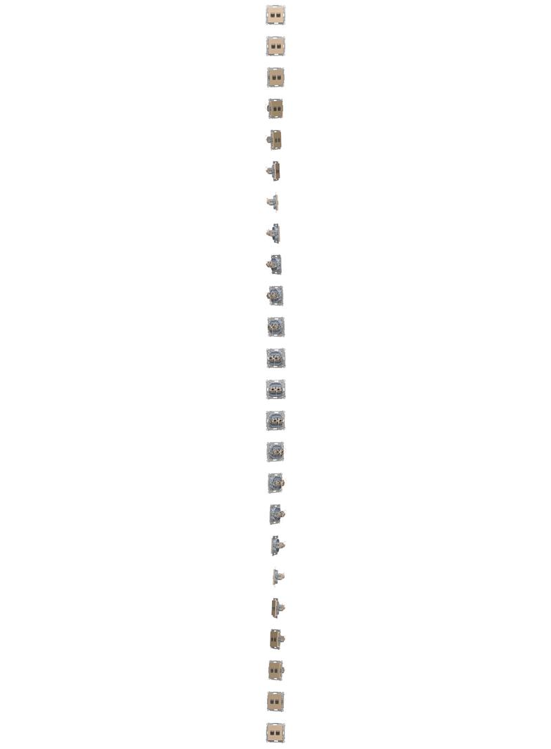 Simon 55 Gniazdo komputerowe podwójne RJ45 kategoria 6 ekranowane z przesłoną przeciwkurzową Szampański mat T62E.01/144 KONTAKT