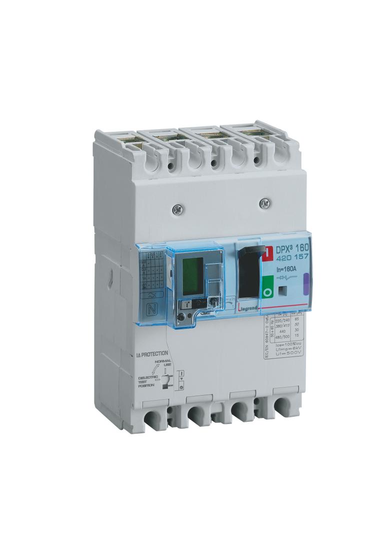 Wyłącznik Z Wyzwalaczem Termiczno-Magnetycznym DPX3 160 4P 25A 36kA Z Zab. R-Pr. 420111 LEGRAND