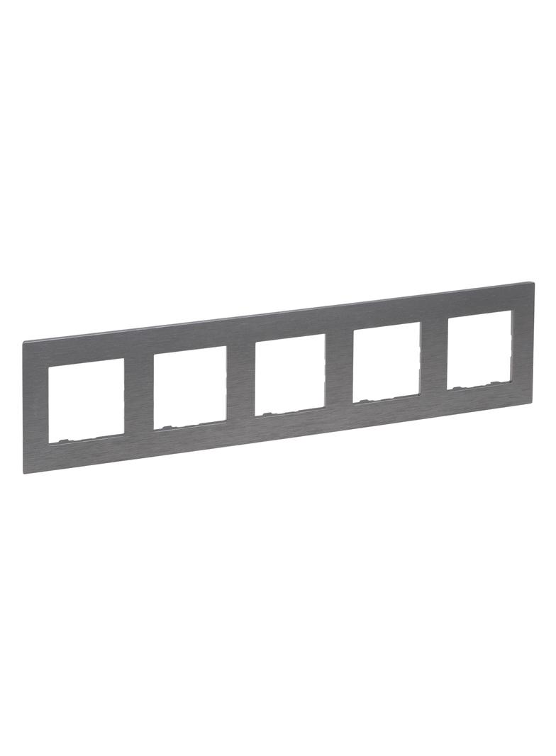 Niloe Step Ramka Pięciokrotna 5X Kolor Stal Szczotkowana 863995 LEGRAND