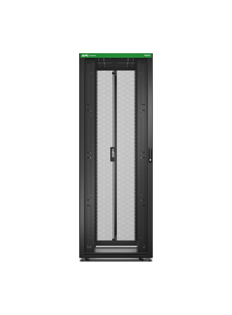 Szafa Easy Rack 800mm/48U/1200mm, z dachem, kółkami, nóżkami i 4 wspornikami, bez paneli bocznych, p