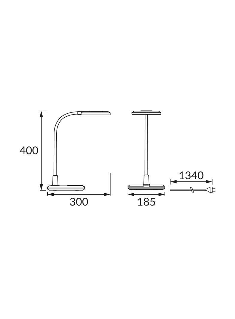 Lampka biurkowa SMD LED PLATON LED SILVER