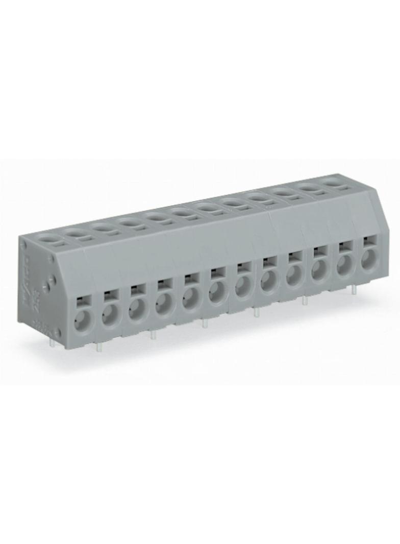 listwa zaciskowa do pł. drukowanych 5-bieg. szara raster 5mm