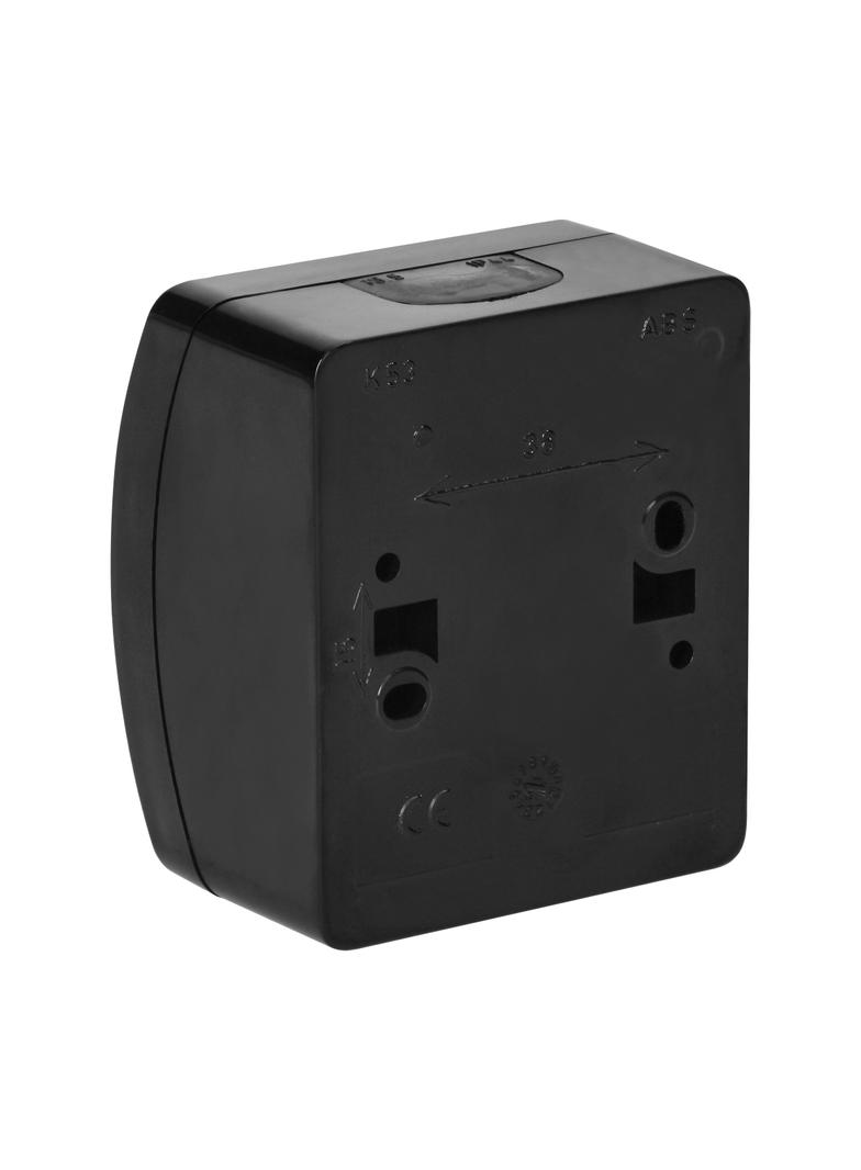 Łącznik jednobiegunowy n/t AQUATIC IP44 czarny 10 szt. OR-OE-7100/B/10 ORNO