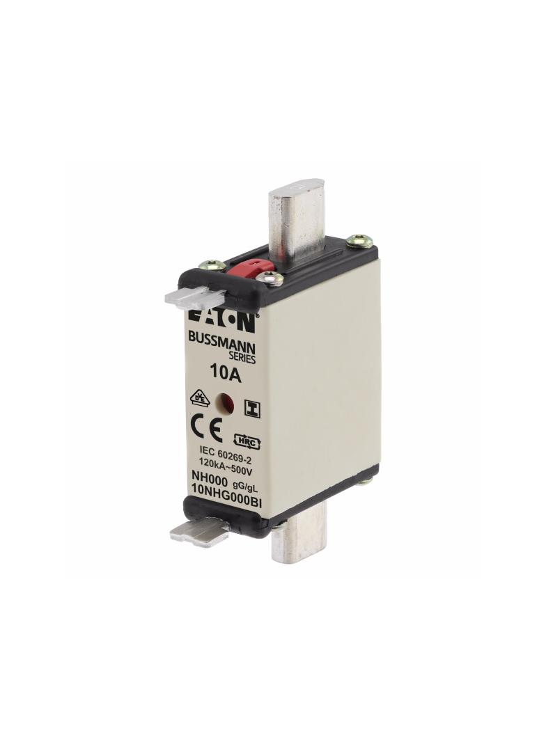 10NHG000BI Wkładka NH 10A 500V GL/GG rozmiar 000 10NHG000BI EATON