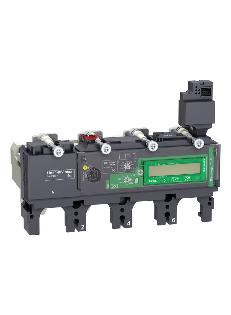 Wyzwalacz elektroniczny, ComPacT NSX, MicroLogic 7.3E Vigi, 400A, 4P4D, do NSX400