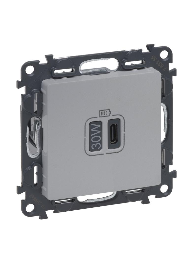 VALENA LIFE - ŁADOWARKA USB TYP C - 30 W - ALUMINIUM