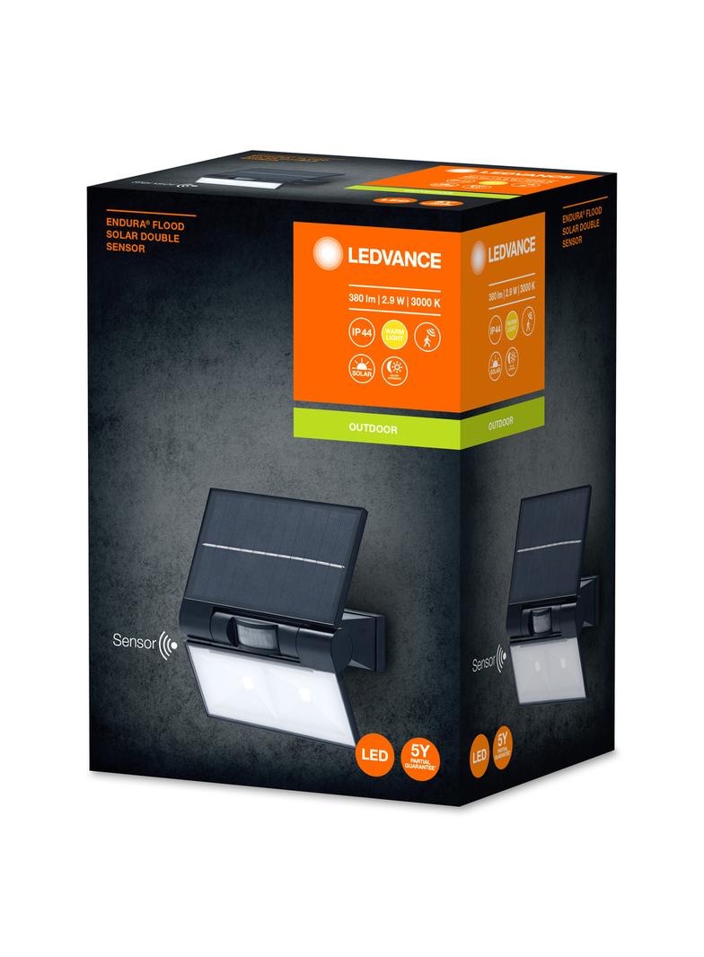 ENDURA FLOOD SOLAR DOUBLE SEN DG
