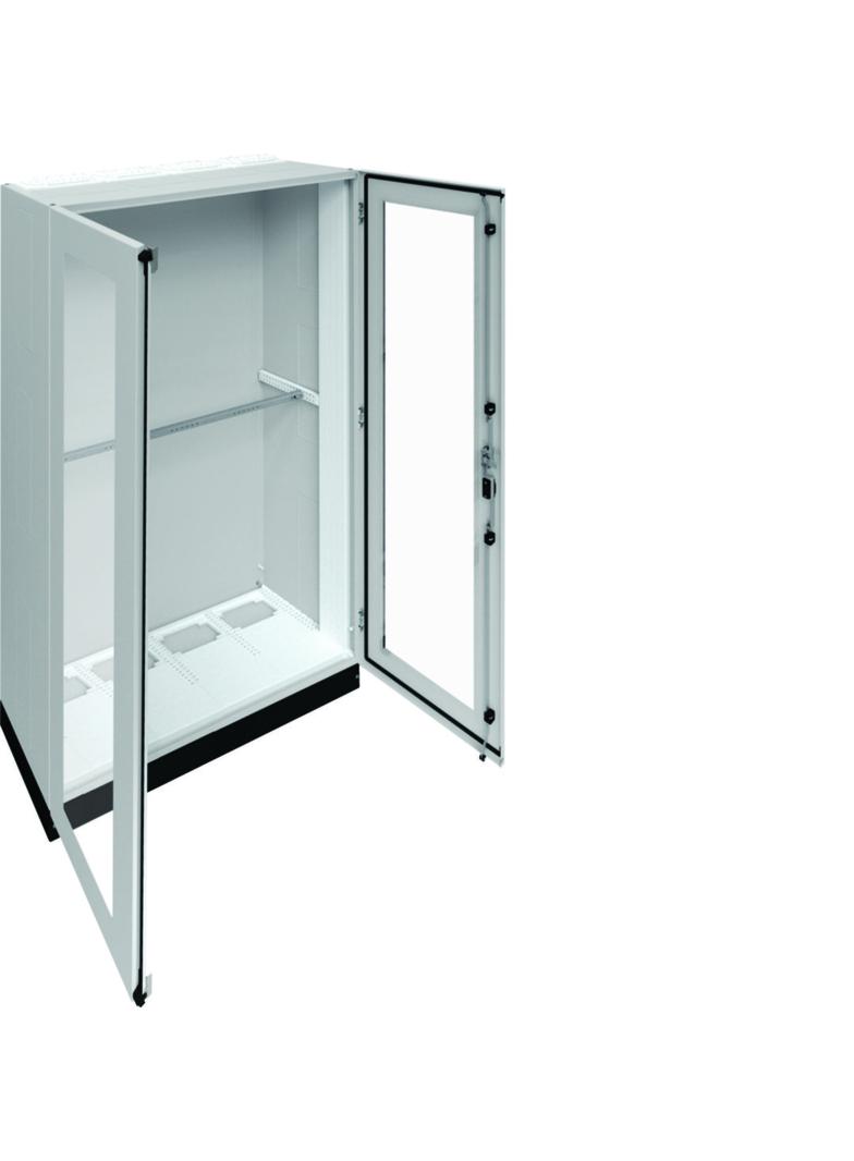 univers Rozdzielnica stojąca IP55 kl. I 1050x1850x400 + cokół 100mm drzwi transparentne FR24V1 HAGER