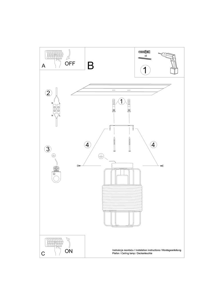 Sollux Plafon GIZUR SL.1299