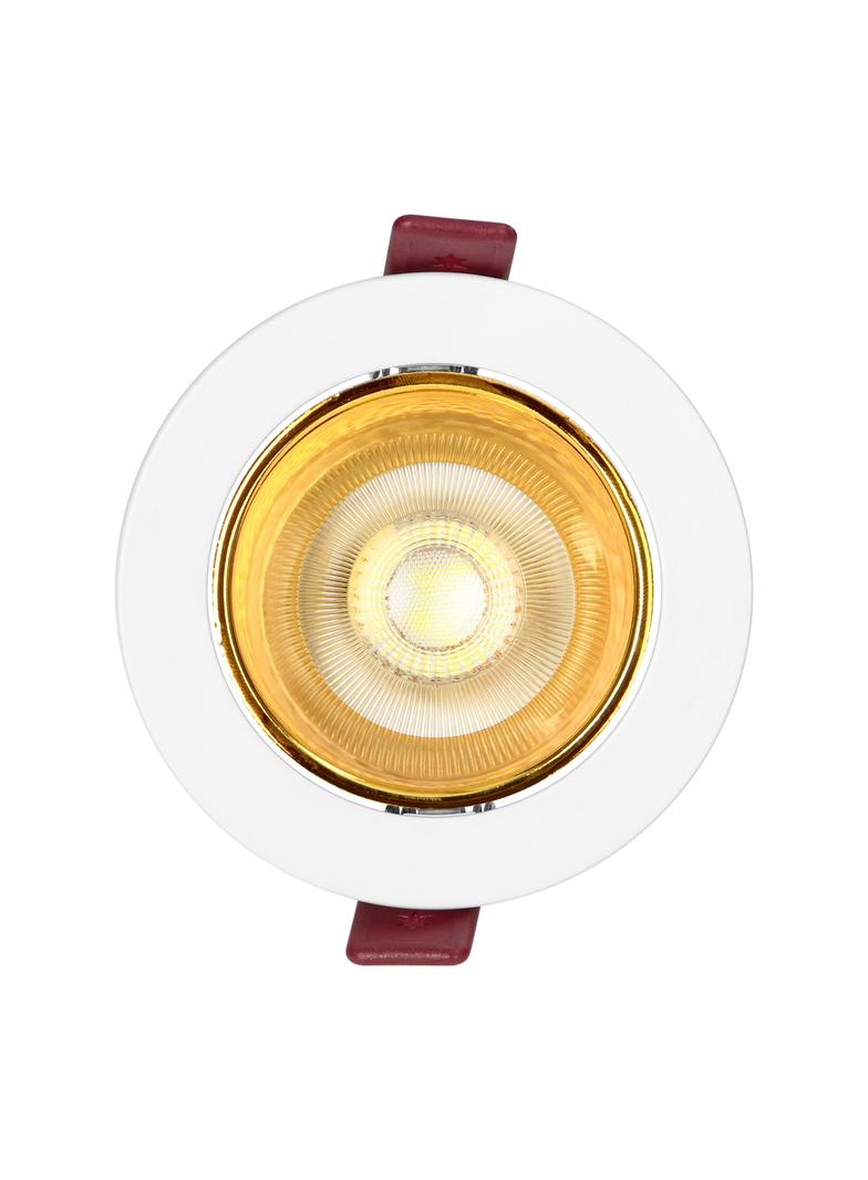 FONDI RC ramka dekoracyjna oprawy punktowej, MR16/GU10 max. 50W, okrągła, stała, aluminiowa, biało-z
