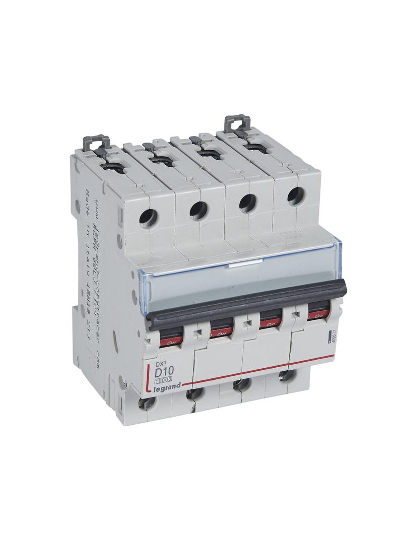 WYŁĄCZNIK NADPRĄDOWY S 314 4P D 10A 10000A SERII DX3, Legrand