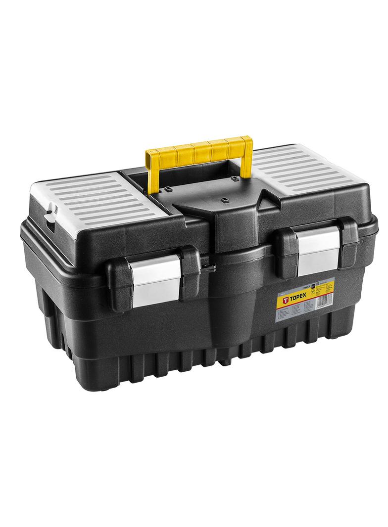 Skrzynka narzędziowa 19", aluminiowe zatrzaski