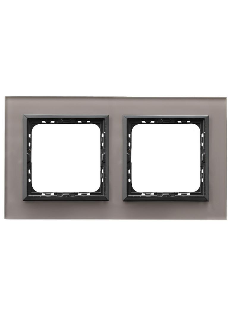 SONATA Ramka podwójna - kolor szare szkło