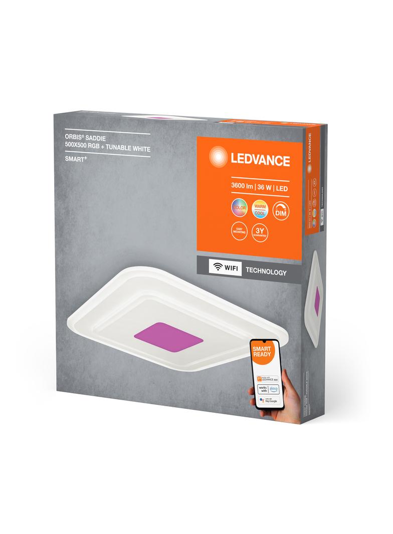 Oprawa SMART+ WIFI ORBIS SADDIE 500x500 RGB TW WT