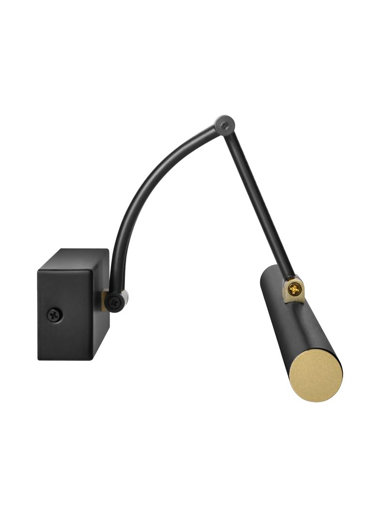 RICO LED 9W, lampa nad lustro, 990lm, 4000K, IP44, dł. 50 cm, czarna