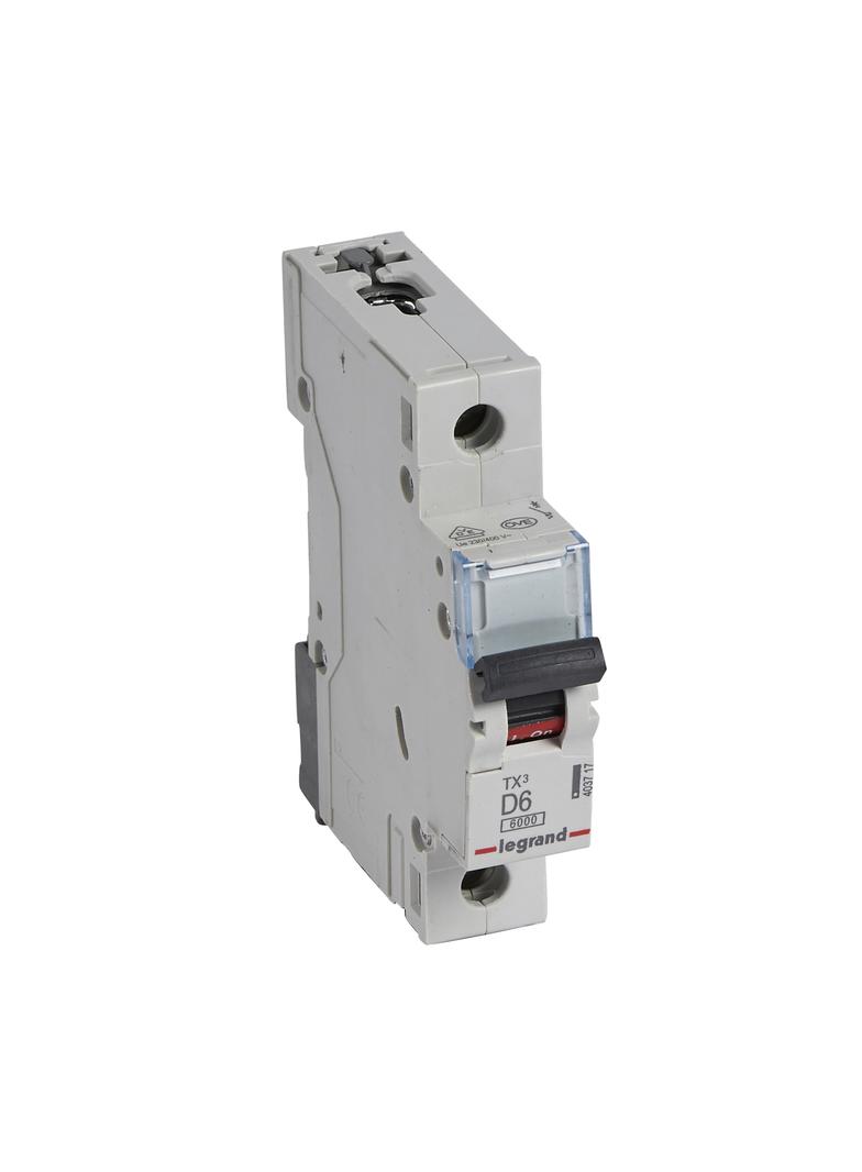 Wyłącznik Nadprądowy S 301 1P D6A 6kA TX3 403717 LEGRAND