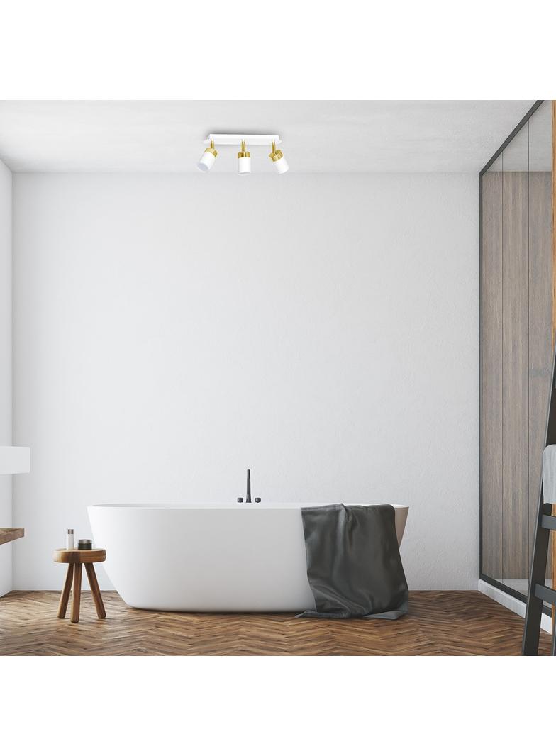 Milagro plafon (reflektorki) Jocker /Gold  3xGU10 biało/złoty MLP6130