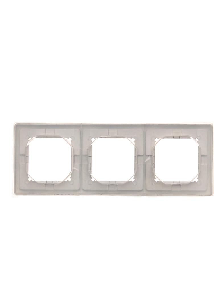 Simon Basic Standard Ramka 3-krotna do wersji bryzgoszczelnej IP44 z kompletem uszczelek stal inox BMR3B/21 KONTAKT