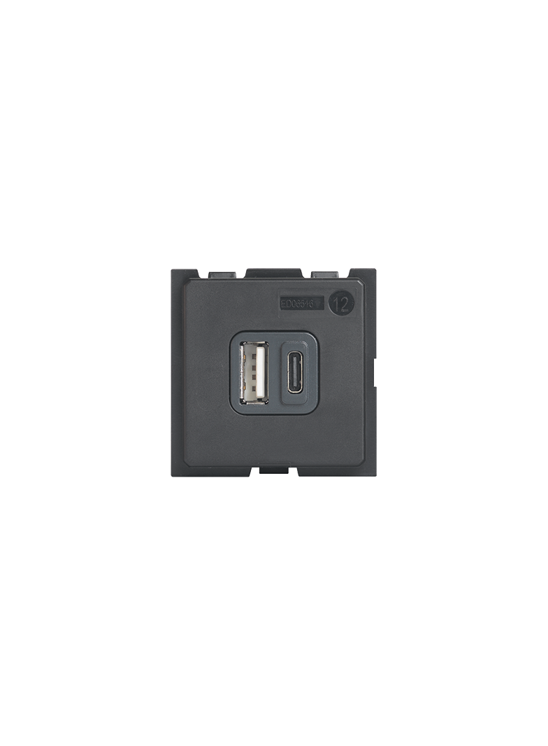 Living Now - Ładowarka Usb A+C - 2 Moduły Bticino K4287C2 LEGRAND