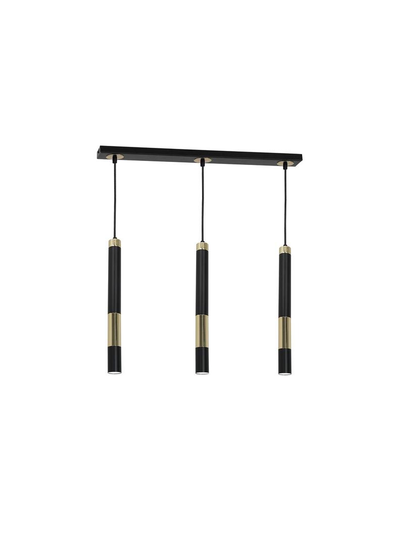 Milagro lampa wisząca Dallas 3xGU10 czarno/złota MLP6547