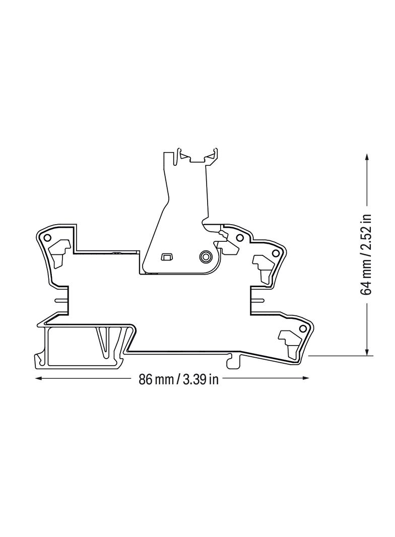 podstawka z wtykanym przekaźnikiem półprzewodnikowym 24 V AC/DC /