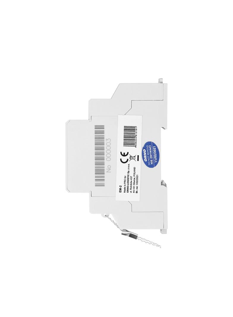 1-fazowy wskaźnik zużycia energii elektrycznej 40A wyjście impulsowe 1 moduł DIN TH-35mm EM-2 ORNO