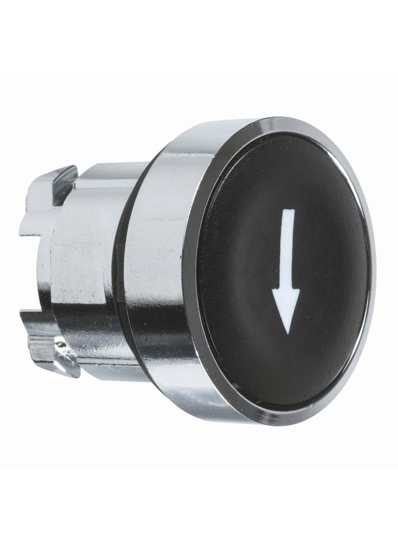 Harmony XB4 Główka przycisku płaskiego metalowego, czarna z oznaczeniem ZB4BA335