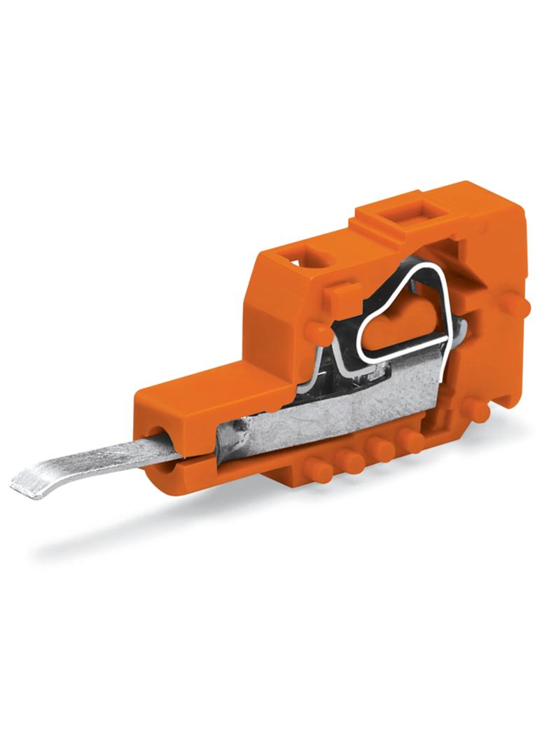 wtyk pomiarowy 1-bieg. raster 5,08mm pomarańczowy