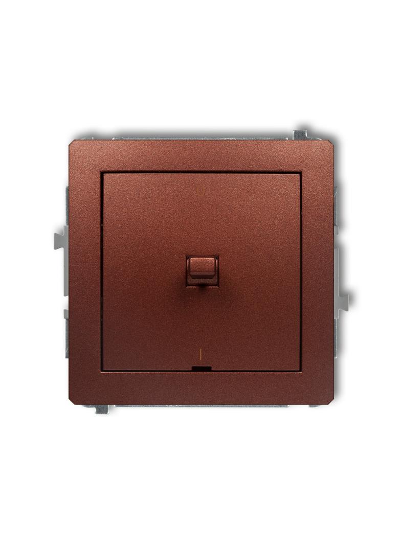 DECO Mechanizm łącznika dwubiegunowego w stylu amerykańskim brązowy metalik