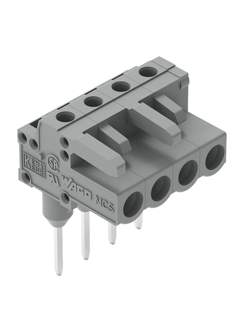 MCS-MIDI Classic gniazdo kątowe 5-bieg. szare raster 5 mm