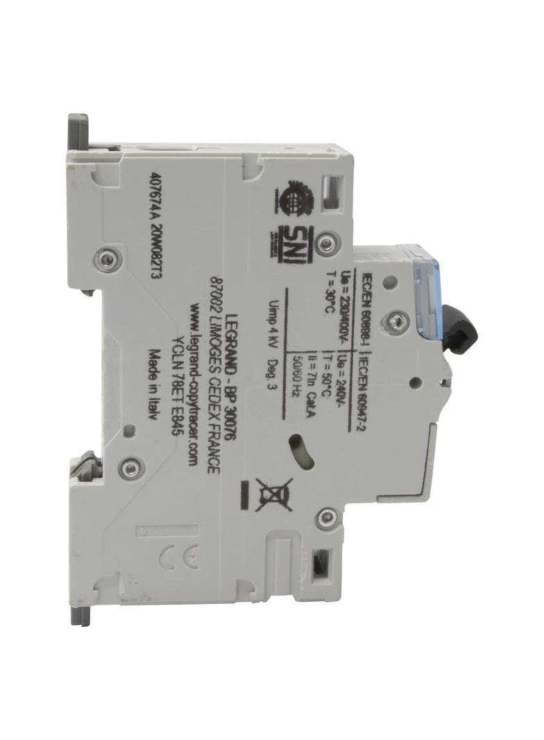 Wyłącznik Nadprądowy S 301 1P C3A 6kA DX3 407664 LEGRAND