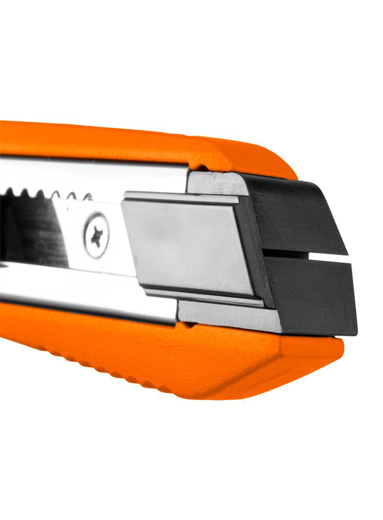 Nóż z ostrzem łamanym 18 mm, gumowane wykończenie