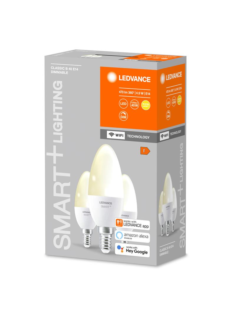 Lampa LED SMART+ WiFi Classic B40 DIM 2700K E14 FR 3pack