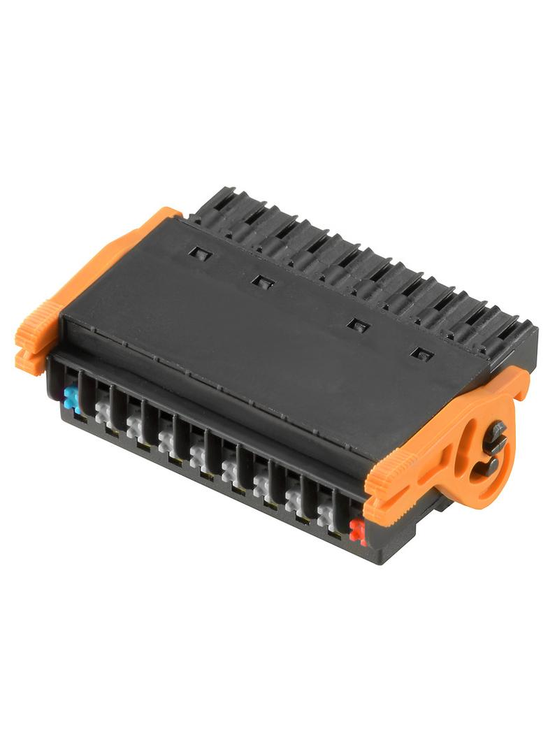 BL-I/O 3.50/10/180LR NPN LED SN BK BX Wtyk PCB (złącze wiązki), 3.50 mm, Liczba biegunów: 10, PUSH IN, Złącze sprężynowe /20szt./ 1531200000 WEIDMÜLLER